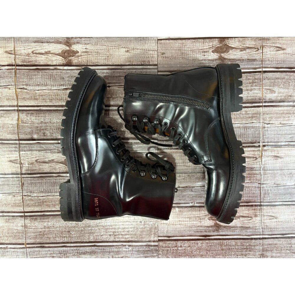Common Projects Combat Leather Boot size 37 UE 7 US color Black - Picture 5 of 8